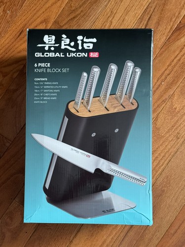 Global ukon piece knife - 6, set