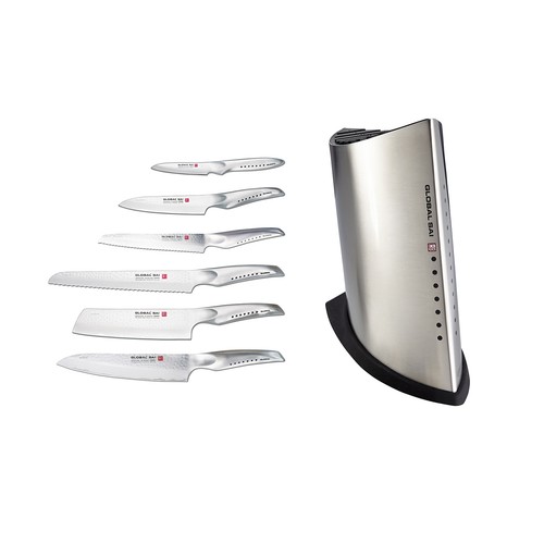 Global sai piece knife block - piece,